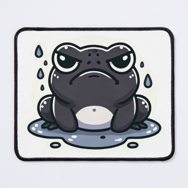 Item preview, Grumpy Frog – Sad Aesthetic Cartoon designed and sold by BeStartVision.