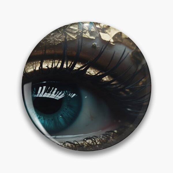 Item preview, Enigmatic Eye Adorned in Gold and Teal designed and sold by anytka.
