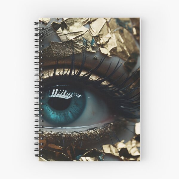 Item preview, Enigmatic Eye Adorned in Gold and Teal designed and sold by anytka.
