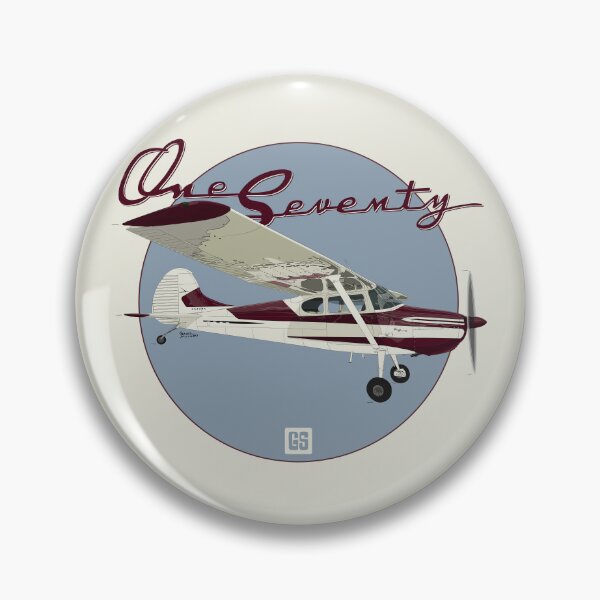 Item preview, Vintage Cessna 170B Aviation Art illustration designed and sold by GeraldSmithArt.