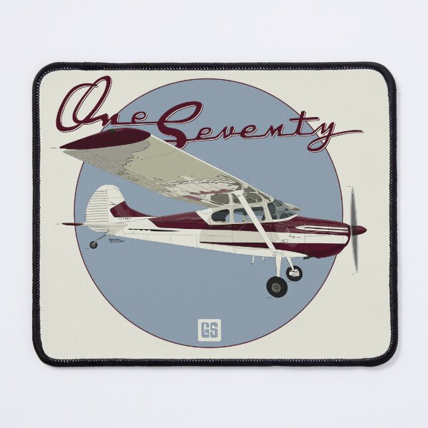 Item preview, Vintage Cessna 170B Aviation Art illustration designed and sold by GeraldSmithArt.