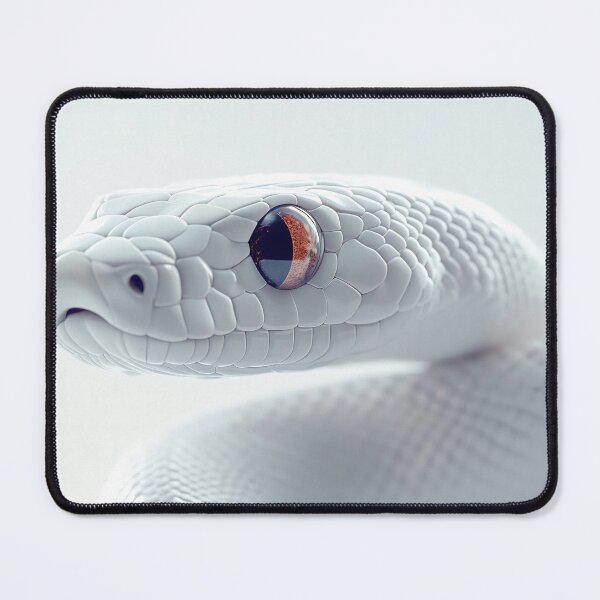 Item preview, Graceful white snake in studio designed and sold by anytka.