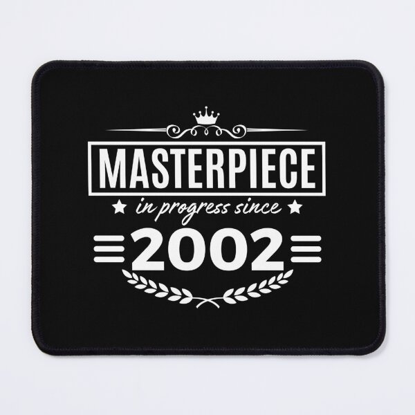 Item preview, Masterpiece in progress since 2002 - birth year design with a crown, stars, and laurel designed and sold by PHRASEandSTYLE.