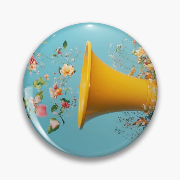 Item preview, Floral megaphone burst designed and sold by anytka.