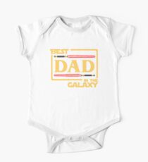 Best Dad In Galaxy Shirt Fathers Day Gift Vader Dark Side The Force One Piece - Short Sleeve