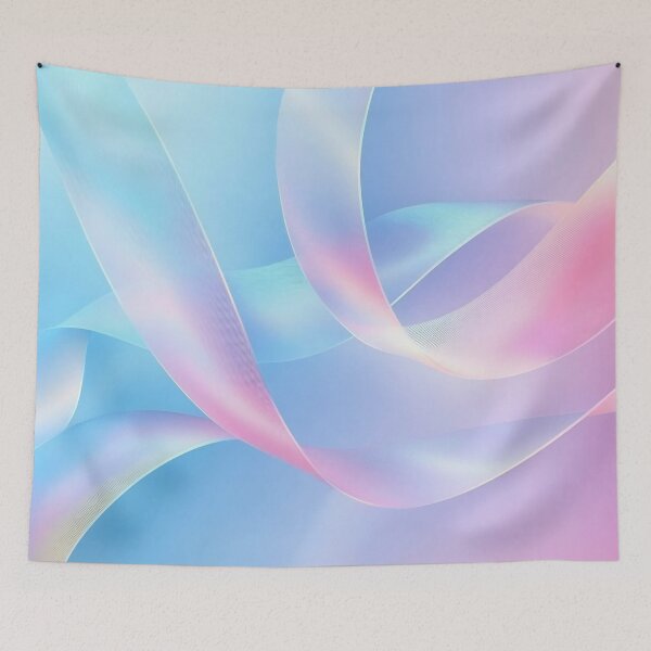 Item preview, Ribbons flow on soft hues designed and sold by anytka.