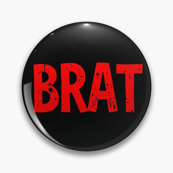 Item preview, Brat: red distressed text designed and sold by Dollycat Industries.