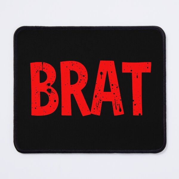 Item preview, Brat: red distressed text designed and sold by Dollycat Industries.