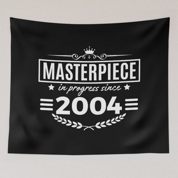 Item preview, Masterpiece in progress since 2004 - birth year design with a crown, stars, and laurel designed and sold by PHRASEandSTYLE.