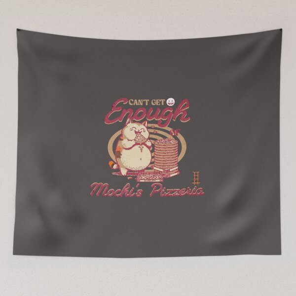 Item preview, Mochi's Pizzeria - chonky calico pizza lovin cat  designed and sold by Mon-Bonbon.