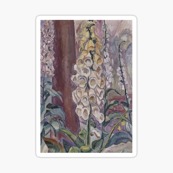 Item preview, Foxgloves growing - 1929 - Fine Art Canvas by Grace Cossington Smith designed and sold by MuseHue.