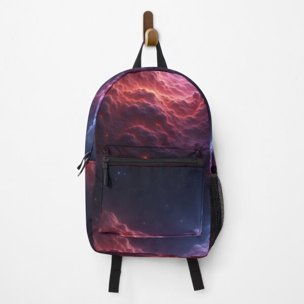 Item preview, Vibrant Nebula Cloudscape - Red Purple Space Galaxy Art designed and sold by CosyCush.
