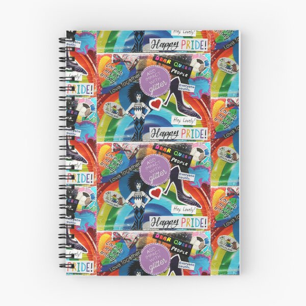 Item preview, Collage del orgullo feliz: arcoíris, LGBTQ designed and sold by Haley Scott.