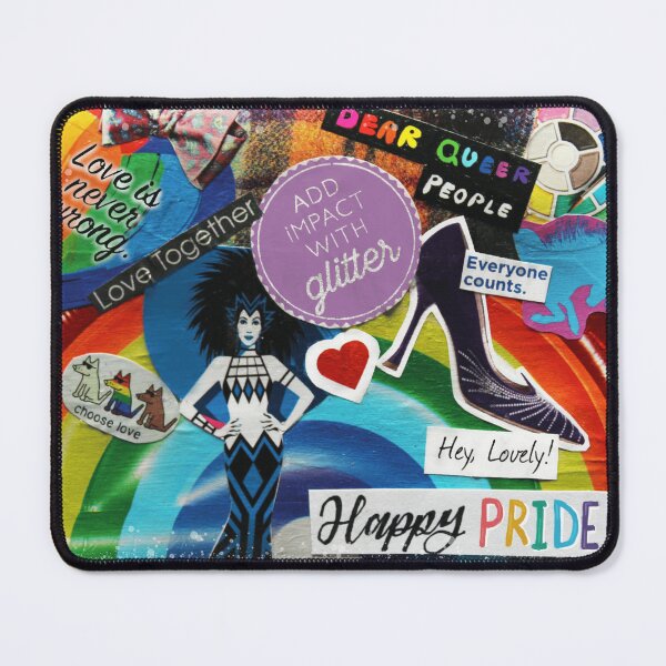 Item preview, Happy Pride Collage - rainbow, LGBTQ designed and sold by Haley Scott.