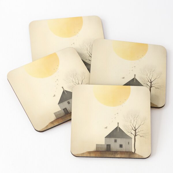 Item preview, Solitary Homestead at Dusk designed and sold by anytka.
