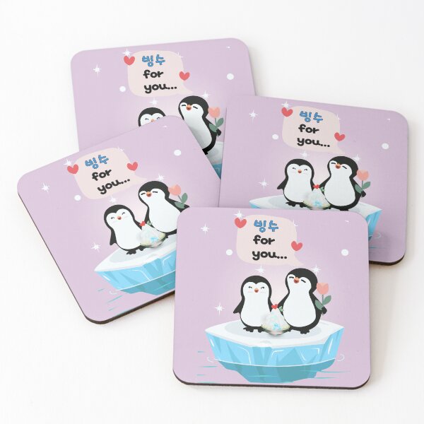 Item preview, Penguins in Love with Bingsu – Cute Kawaii Design designed and sold by mycreastyle.