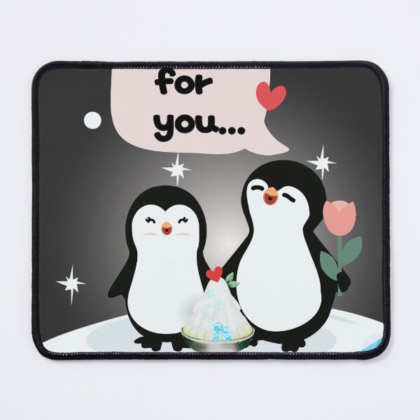 Item preview, Penguins in Love with Bingsu – Cute Kawaii Design designed and sold by mycreastyle.