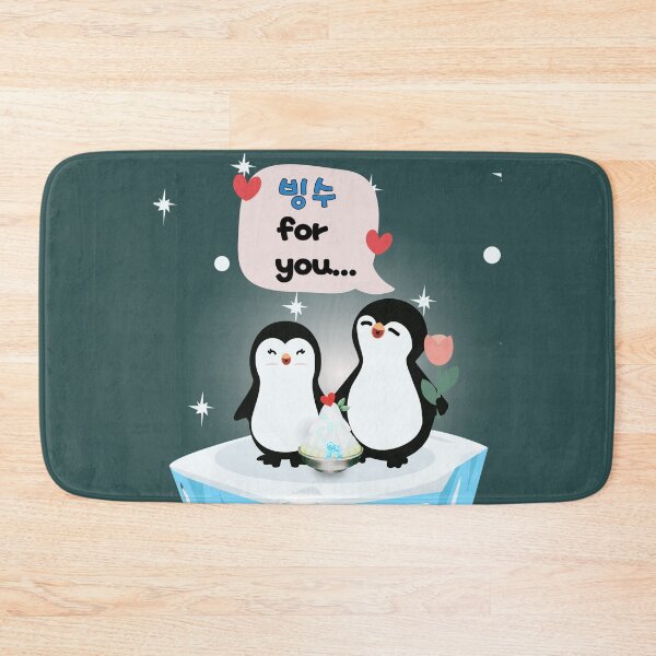 Item preview, Penguins in Love with Bingsu – Cute Kawaii Design designed and sold by mycreastyle.