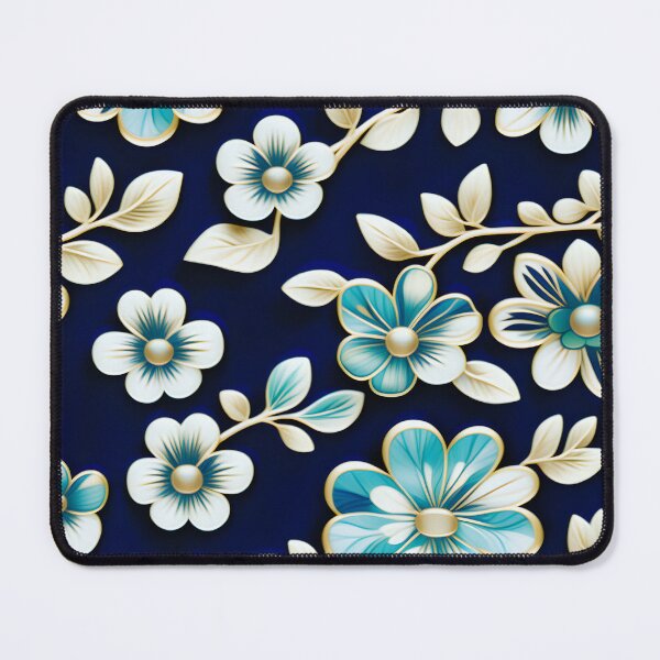 Item preview, Soft yet Bold Floral Aesthetic with Indigo and Teal Accents designed and sold by Juliette Ozkalfayan.