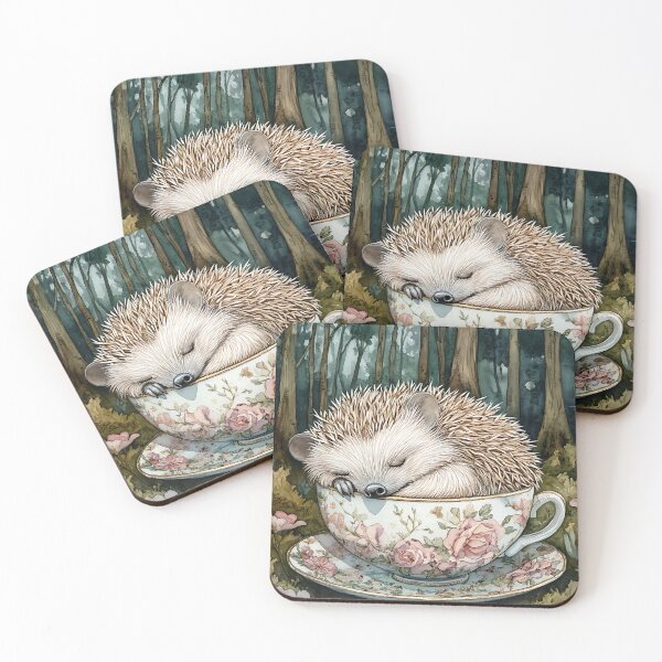 Item preview, Hedgehog's Cozy Cuppa designed and sold by bapupa.