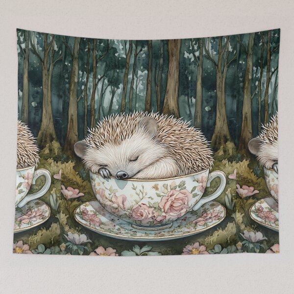 Item preview, Hedgehog's Cozy Cuppa designed and sold by bapupa.