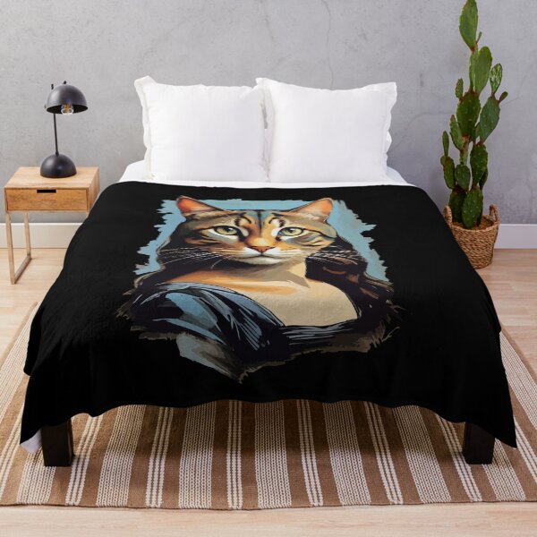 Item preview, Meowing Lisa Funny Cat Graphic Art Kitten Lover designed and sold by Dressed For Duty.