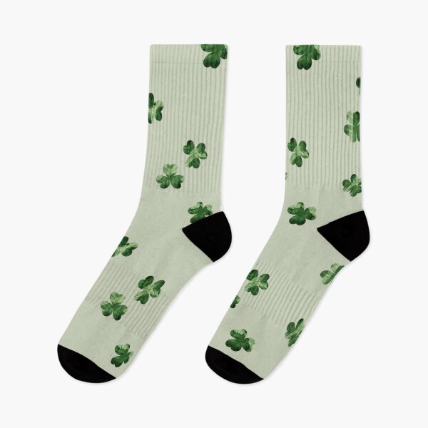 Item preview, Green watercolor shamrocks pattern on light green background. St Patrick’s day illustration  designed and sold by helga-wigandt.