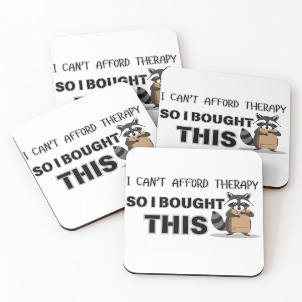 Item preview, Retail Therapy – Funny Shopping Raccoon designed and sold by Snicker-Designs.