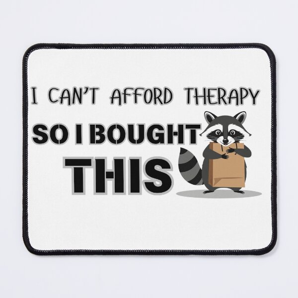 Item preview, Retail Therapy – Funny Shopping Raccoon designed and sold by Snicker-Designs.
