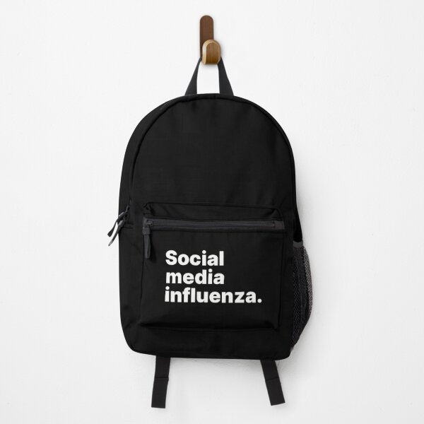 Item preview, Social media influenza | White text designed and sold by ThingsOnTees.