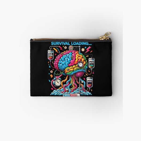 Item preview, Survival Loading Coffee Brain Funny Retro  designed and sold by NoNoNomad.