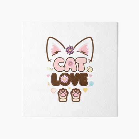 Item preview, Cat Love - Feline Love in Every Detail designed and sold by PrintandJoy.