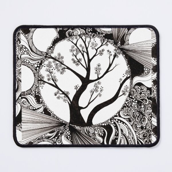 Item preview, Spring Splendor – Blooming Ink Tree Drawing designed and sold by DanielleJScott.com.