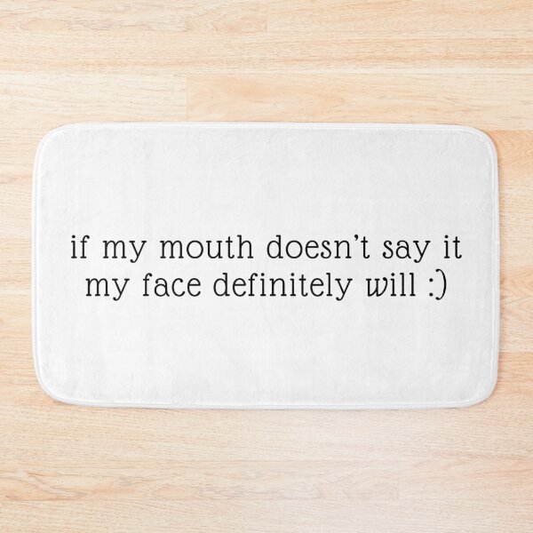 Item preview, if my mouth doesn’t say it my face definitely will designed and sold by madebysam :).