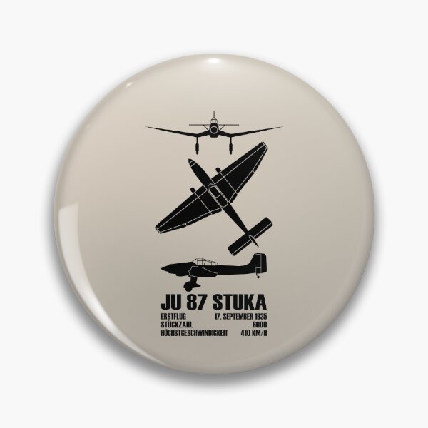 Item preview, JU87 Stuka Dive Bomber Silhouettes Infographic Facts designed and sold by MilitaryMart.