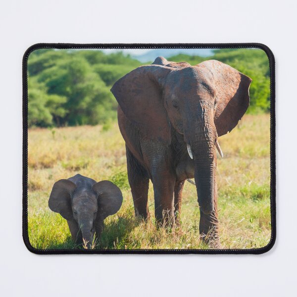 Item preview, A mother elephant and her baby in the african savannah designed and sold by Pascal-F.