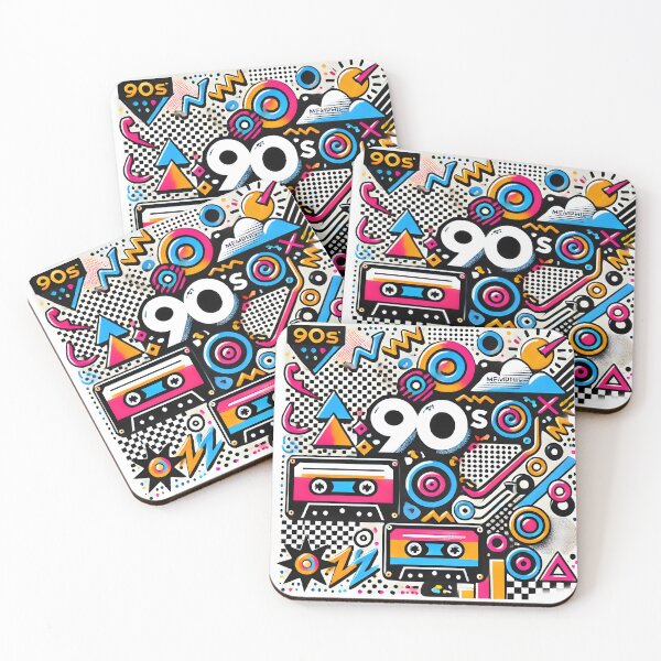 Item preview, Retro 90s Aesthetic - Neon Pop Art Design designed and sold by Chroma Myst.