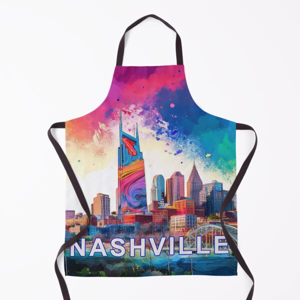 Item preview, Nashville Skyline Graffiti Art – Colorful Abstract Street Art Design designed and sold by Phat Dog Designs .