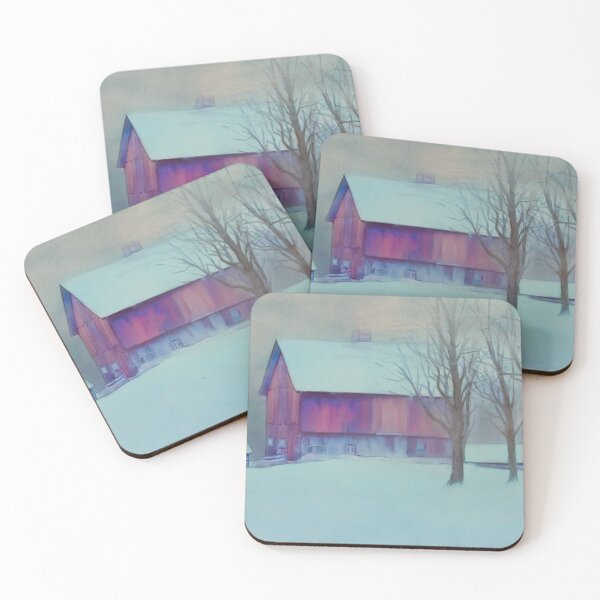 Item preview, Red Barn in Winter designed and sold by JWBriddell.