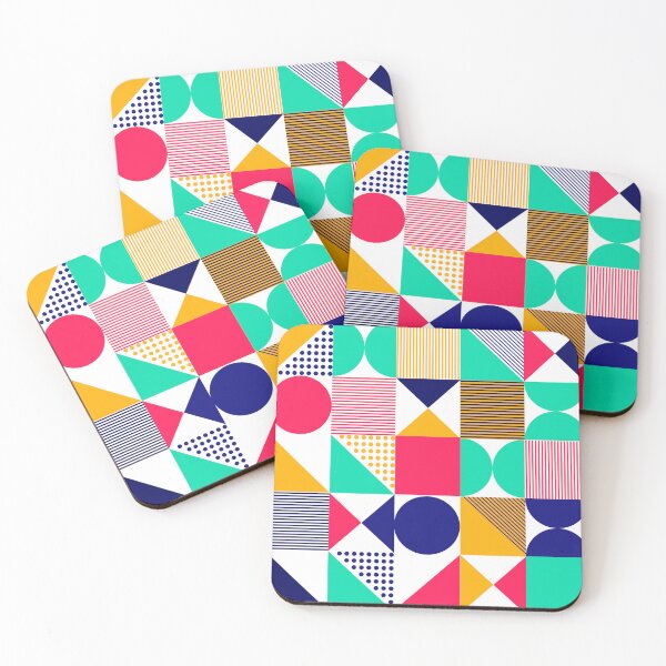 Item preview, Bold Geometric Pattern – Retro Colorful Abstract Design designed and sold by Art Garden.