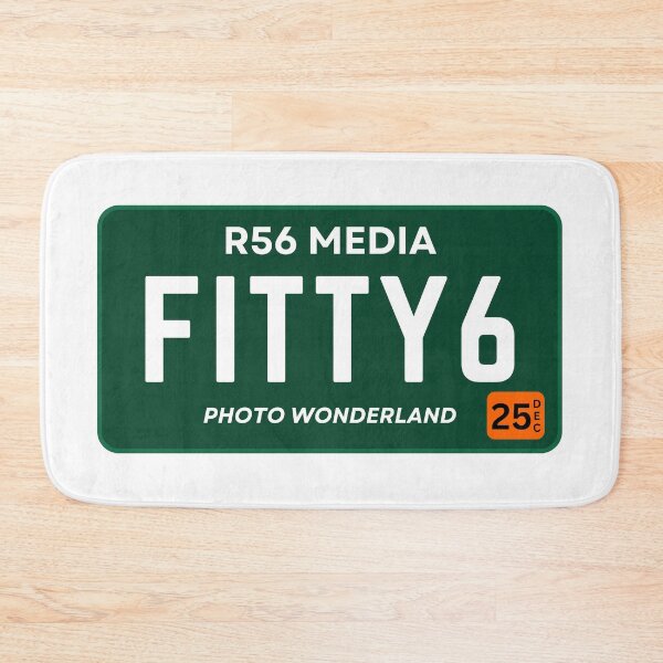 Item preview, FITTY6 License Plate designed and sold by R56 Media.