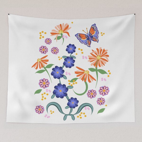 Item preview, Flower Garden and Butterfly T Shirt PNG  designed and sold by Sharon Schwalbe.