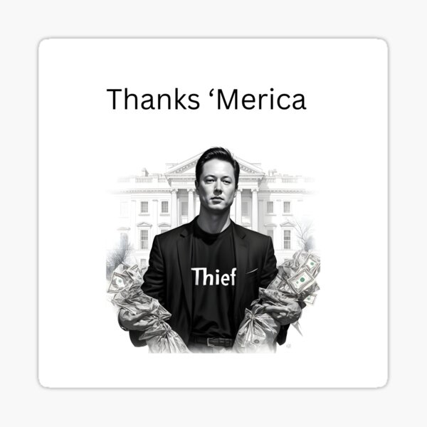 Item preview, Elon Musk - American Thief designed and sold by Dan Farsaci.