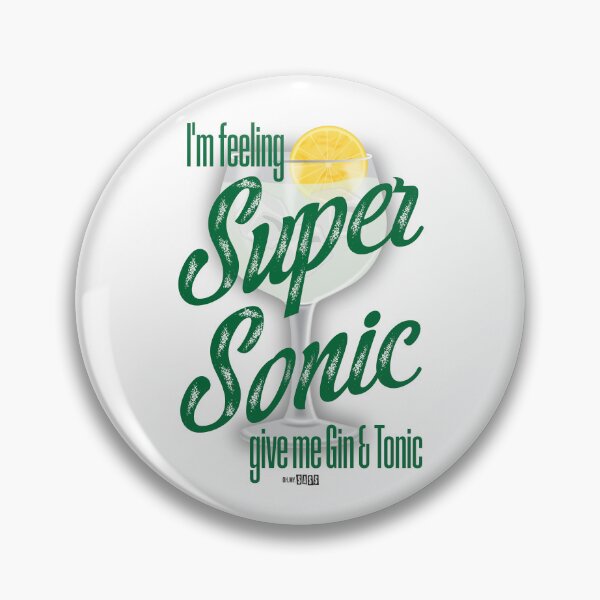 Item preview, Super Sonic Gin & Tonic | Song Lyric | Drink Alcohol Cocktail designed and sold by Oh My Sass.