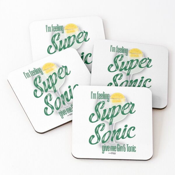 Item preview, Super Sonic Gin & Tonic | Song Lyric | Drink Alcohol Cocktail designed and sold by Oh My Sass.