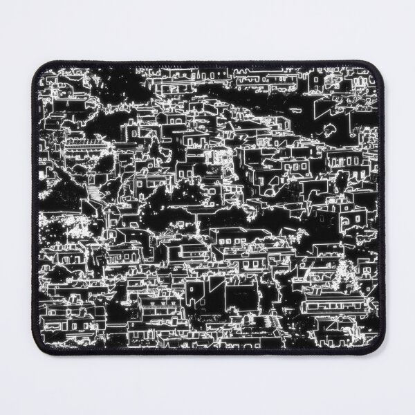 Item preview, Houses in Skala, Patmos, neon mono inverted designed and sold by paulboizot.