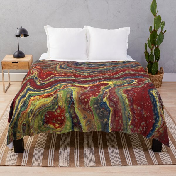 Item preview, Can't Say No 2 Red Gold Geode Abstract designed and sold by Doug Siegel.