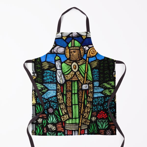 Item preview, St. Patrick's Day: Stained Glass Saint Patrick designed and sold by jglobal360.