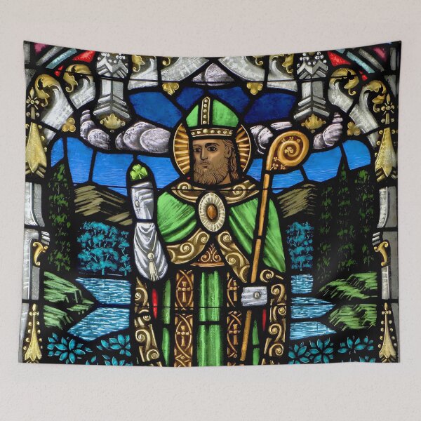 Item preview, St. Patrick's Day: Stained Glass Saint Patrick designed and sold by jglobal360.