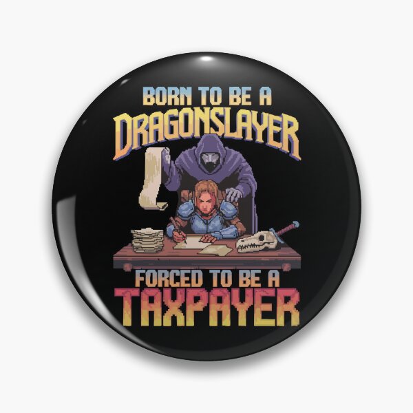 Item preview, Born to be a Dragonslayer - Funny Game Master T-shirt designed and sold by skiprender.